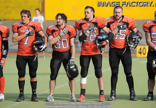 2011-05-07 Rhinos Milano-Black Panthers Thonon